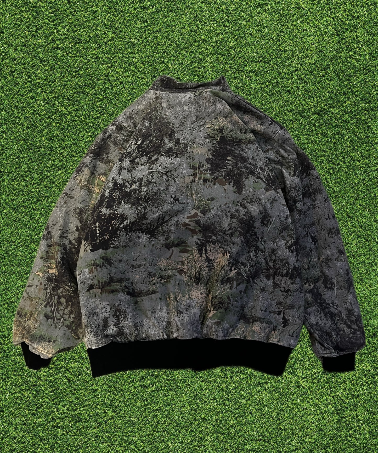 Camo Jacket Zip Up Large