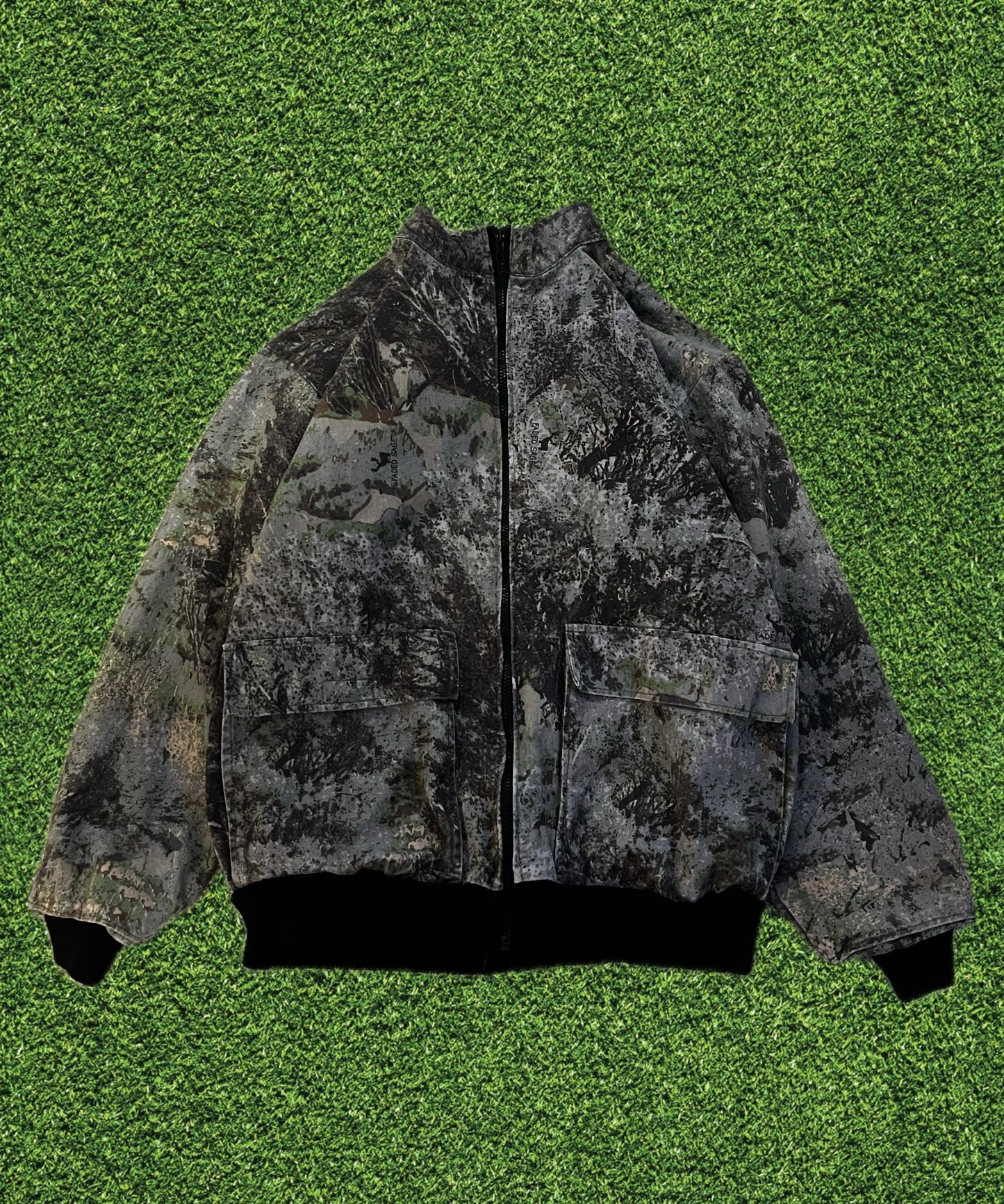 Camo Jacket Zip Up Large